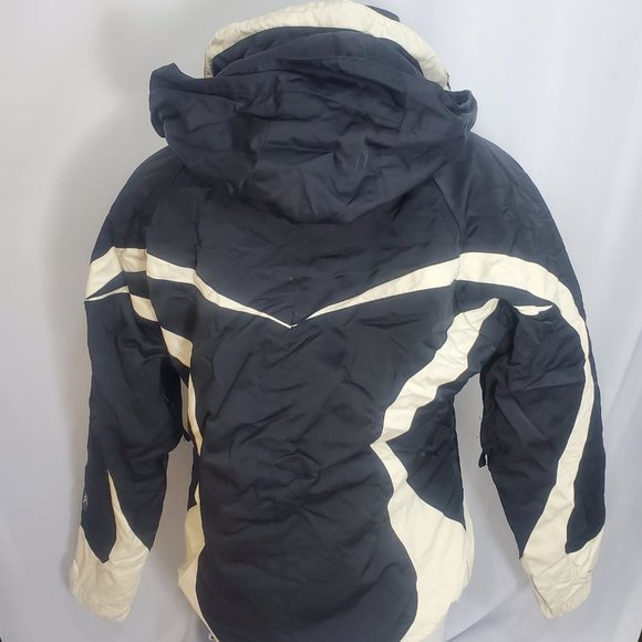Authentic Alpine Design. Snowboard Jacket, Ladies S 6-8 Blk/Wht with lining 3in1 - Picture 6 of 16